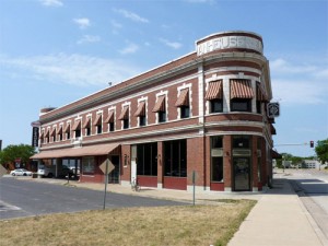 The Kickapoo Building was originally built as a “brewery-tied saloon” that was allowed to sell only Anheuser-Busch products. Photo from National Parks Service