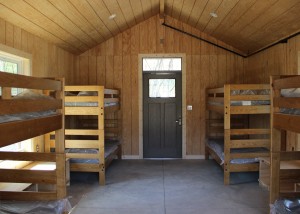 A bunk room at Camp Reinberg  (Photo courtesy of Forest Preserve District of Cook County)