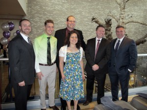 Pictured are (l-r) back row: Dr. Joseph Larouche, Dr. Daniel Gibson, Dr. Todd Kettering (program director), Dr. Michael Casey, Dr. Brian Hudson Front: Dr. Amy Doherty. Photo courtesy of Advocate BroMenn Medical Center