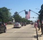 Processional travels through downtown Plainfield, honoring Aurora Marine killed in Nepal
