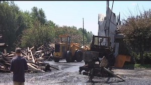 Kingdom Timber and Lumber Resources on Route 29 in Green Valley was significantly damaged by fire July 16. (CInewsNow)