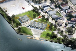 Eleanor boat house will be a rowing training and boat storage facility that will consist of two buildings
