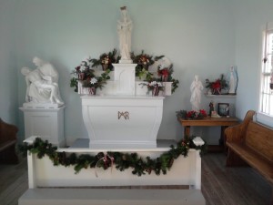 Still reflecting the original appearance and charm, from the 1840s, the Schmitt chapel is one of two chapels in the Johnsburg area dedicated to the Virgin Mary. Descendants from the Schmitt family care for its maintenance today. Photo by Greg Harutunian