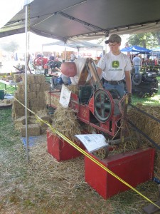 : The basis for the fair is still agricultural education but it’s also a place where people come to greet each other, as they did in the early days, according to Larry Dannewitz, Sandwich Fair Association president. (Photo by Chris Hibbert/for Chronicle Media) 