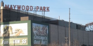 Although the other three corners at First and North avenues are all in Melrose Park, the 60 acres where Maywood Park sits is unincorporated land. (Chronicle Media photo) 