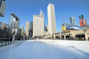 The McCormick Tribune Ice Rink in Millennium Park will kick of the winter season on Nov. 13, weather permitting. (Photo by Jeffrey Jung)