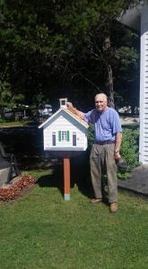 McHenry County Historical Society volunteer and retired engineer Bill Dysart built this replica of the 1895 West Harmony School as a "Little Free Library." It sits right outside its bigger brother on the museum campus in Union. For more information contact Exhibits Curator Kira Halvey at (815) 923-2267 or visit http://littlefreelibrary.org. 