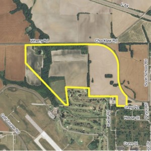 U.S Army Corps of Engineers map illustrates proposed Metro-East location of the National Geospacial Intelligence Agency's new western headquarters. (Courtesy: U.S. Army Corps of Engineers) 