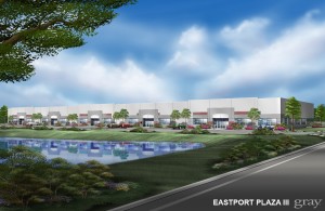 The Maune Development Company has broken ground on Eastport Tech Center III, its third building in Collinsville's Eastport Plaza. The 53,417-square-foot, office/warehouse building at 1607 Eastport Plaza Drive has pre-leases on more than 50 percent of its space. The contractor is Maune Construction Services, LLC. The scheduled completion date is February 2016. (Photo The Maune Company)