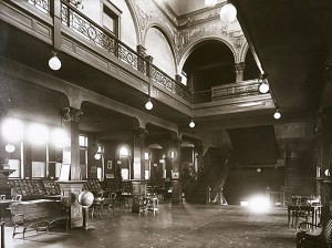 A view inside the original Peoria Public Library, which was built at a cost of $67,852 and opened in 1897. The Peoria Public Library is hosting a 135th anniversary celebration Oct. 12 at its main branch at 107 N.E. Monroe. Tickets are currently on sale for the event, which will run from 5:30 to 8 p.m.  (Photo courtesy Peoria Public Library). 