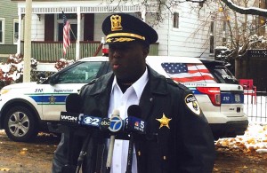 At a Monday press conference down the block from the crime scene, Commander LaDon Reynolds added nothing to what was known about the incident except to say that Bowman’s family was worried for her safety. After reading from a a prepared statement, he refused to provide answers to any media questions. 