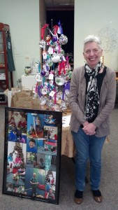 Connie Citarelli, owner of Green Box Boutique, 100 Cass St., Woodstock, has partnered with Adult & Child Therapy Services, whose clients decorated ornaments using finger paint and ribbon to sell at the store to raise funds to provide free services to those in need.