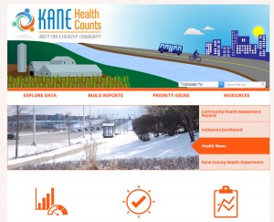 , KaneHealthCounts.org, is a data-sharing site that launched courtesy of the Kane County Health Department.