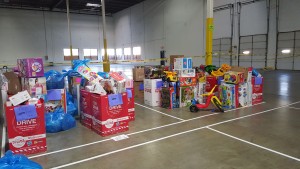 The Toys of Tots orders are filled and ready to go for several local organizations, who will, in turn, distribute toys to local kids in need this holiday season. (Photo courtesy Toys for Tots)