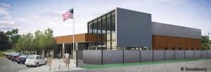Architectural rendering of proposed new Broadview Public Library addition. (Photo courtesy of Broadview Public Library)