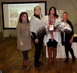 cutline: Inspiring Women of Oswego holds an annual Awards Dinner in November. The Oswego Chamber of Commerce's women's group plans educational, networking and philanthropic opportunities for the local business community. (Photos courtesy of Angie Hibben)