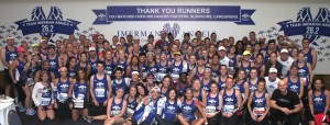 The Imerman Angels’ marathon team. Half of the cancer-care agency's budget comes from runners who compete in the Chicago Marathon as a fund-raiser for the organization. (Photo courtesy of Imerman Angels)