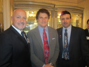 Pete  Caliendo (from right), Tony La Russa and Nationals GM Mike Rizzo, a Chicago Northwest Side native.