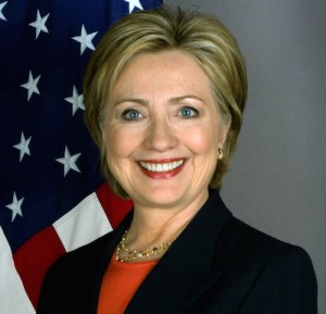Democratic presidential candidate Hillary Clinton