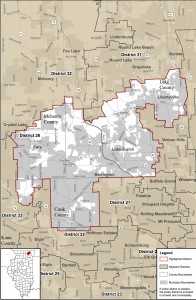 Map of the Illinois 26th  Senate District