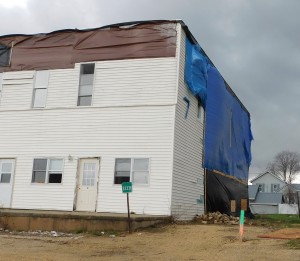  The DeKalb County hamlet of Fairfield has come a long way back since a powerful tornado nearly leveled the community a year ago. But there’s still considerable rebuilding and repairs ahead until Fairfield is whole again. (Photos by Jack McCarthy / Chronicle Media). 
