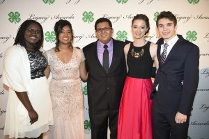 Thad Hughes (far right) was named the 2016 National 4-H Council Youth in Action award winner in the area of Science, Technology, Engineering and Math at a ceremony held April 12 in Washington D.C. (Photo courtesy of University of Illinois Extension)