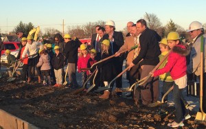 The city of Edwardsville broke ground on the new Spray and Play Park in December 2015. The city just received a grant worth more than $133,000 from the Madison County Park and Recreation Commission to help with costs. (Photo courtesy Better Place to Play Campaign)