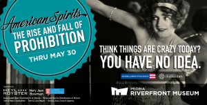 Voting & Vodka: Prohibition & Women's Suffrage is a new exhibit running through May 20 at the Peoria Riverfront Museum. (Photo courtesy of Peoria Riverfront Museum)