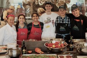 Teenagers are an important segment of the dedicated volunteer team with the Fox Valley Food for Health organization. The teens learn about good nutrition while helping in the kitchen. (Photo courtesy Fox Valley Food for Health)