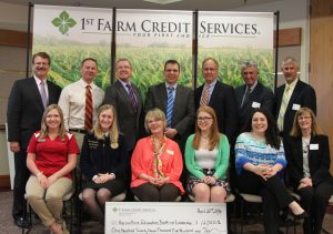  1st Farm Credit is distributing more than $127,000 to 14 groups whose work advances the future of agriculture through education and youth leadership programs. 1st Farm Credit Services recently announced the 14 recipients in conjunction with an on-going celebration of the Farm Credit System’s 100-year anniversary. (Photo courtesy 1st Farm Credit System)