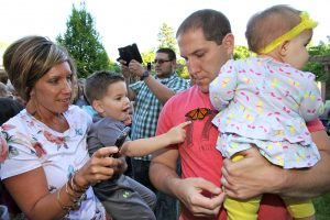 Wings of Hope Christina, Paul, Mason and Giuliana Bihun of Oswego were among those in attendance at the Wings of Hope Angel Garden Blessing & Butterfly Release June 7 at Edward Hospital in Naperville. SHARE is a support group for those who have experienced a miscarriage, ectopic pregnancy, stillbirth or neonatal death. The Garden opened in 2010 as a place that allows parents who have lost a baby to remember and celebrate their child's life.  (Photo courtesy Edward –Elmhurst Health)