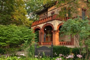 Vrooman Mansion Bed and Breakfast in Bloomington will host the Outrageous Etiquette at Tea on the afternoon of Saturday, June 11. (Photo courtesy Bloomington-Normal Visitors Bureau)  