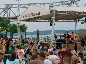 Peoria’s Riverfront Center Stage will host the River City Jazz Festival, sponsored by the Central Illinois Jazz Society and Peoria Park District, on Saturday, June 11. (Photo courtesy Peoria Park District)