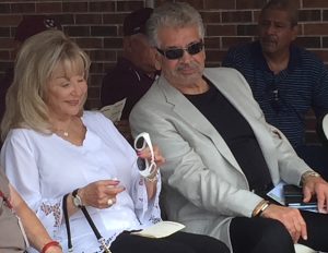 Sharon and Dick Portillo attend the groundbreaking of the new Argo High School arts center July 21. (Chronicle Media)