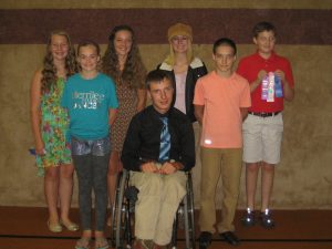 Woodford County 4-H Public Presentations Project members are (back row, from let) Jacqueline Schertz, Jaycie Schertz, Morgan Rich and Collin Grebner; and (front row, from left)  Lilly Twait, Nathan Schertz and Timothy Leman.