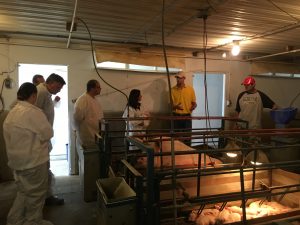 The Dave Conrady pig farm in Logan County was the site of an educational tour for area county board members hosted by the Illinois Pork Producers Association on July 22. (IPPA photo) 