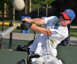 Paul Moran of Northfield, a 1985 New Trier High School graduate who teaches tennis for the Winnetka Park District, is in his element. 