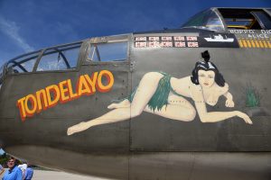 The B-25 Mitchell “Tondelayo” bomber. 