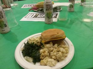 One of the plant-based meals served at the Hip Hop Green Dinner. (Photo by Kevin Beese/for Chronicle Media) 