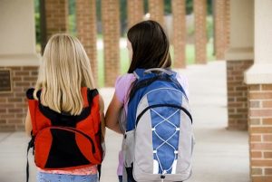 Carrying around backpacks that are too heavy can lead to back problems and other health issues for kids. (Photo courtesy of National Safety Council) 