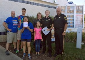 The Kendall County Sheriff’s Department coordinated with the Yorkville Culver’s to raise money for Special Olympics. The event helped the department collect more than $900 for the Special Olympics.  (Photo courtesy of the Kendall County Sheriff’s Dept.)