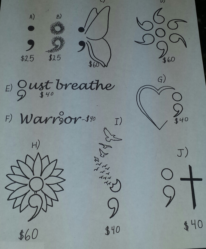 Share 76+ warrior tattoo with semicolon - in.eteachers