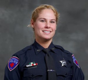 Bloomington Police Officer Ivy Thorton, who was recently promoted to the rank of sergeant.