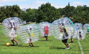 Join in the fun with Knockerball in the Park at Jaycee Park in Belleville on Saturday, Aug 20. (Photo courtesy city of Belleville)