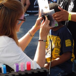 Face painting is always poplar and it was at the 2016 North Aurora Days.