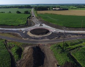 The intersections of Route 47 and Burlington Road in Kane County and Sullivan Road and Highland Avenue in Aurora are currently being rebuilt and reconfigured into modern roundabouts.