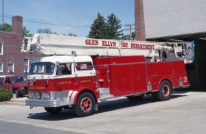Here is one of Glen Ellyn Volunteer Fire Company's fire-fighting pieces, which is operated by volunteer firefighters. The fire company is looking for new volunteers. 