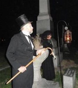 The annual Montgomery Cemetery Walk takes place in Riverside Cemetery on Oct. 5.  An indoor reenactment will be held on Oct. 11 at Village Hall.  (Photo courtesy of village of Montgomery) 