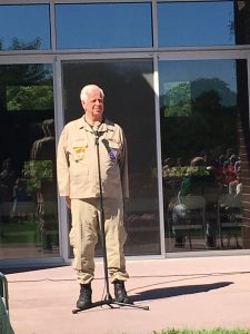 Mark Justin spent over 25 years as a firefighter and first responder. He thanked all of the past and present first responders and all of the families of those who came forward to provide DNA samples, so that the victims could be identified.