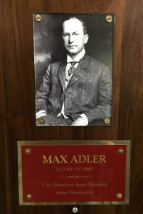 Hall of Famer Max Adler, business executive, patron and namesake for Chicago’s Adler Planetarium, was a member of the Elgin High School Class of 1883. (Photo by Jack McCarthy / Chronicle Media) 